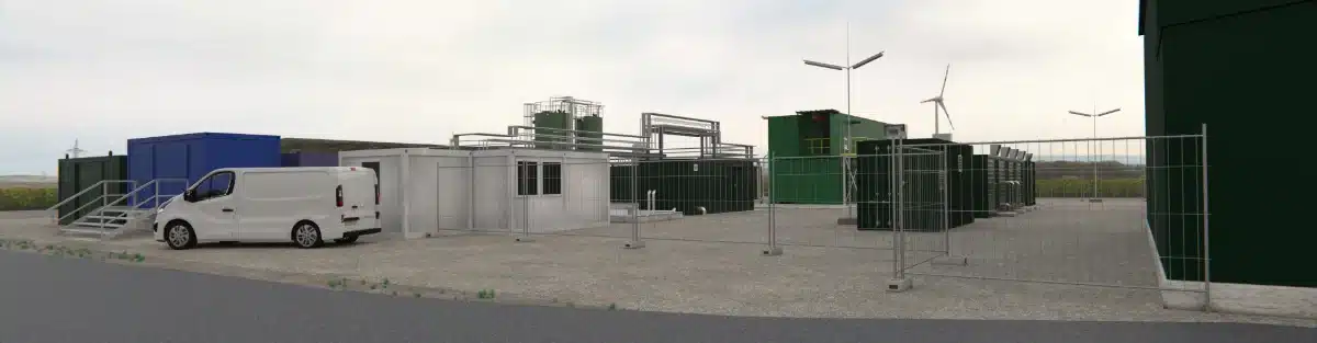 Technische Visualisierung einer industriellen Anlage